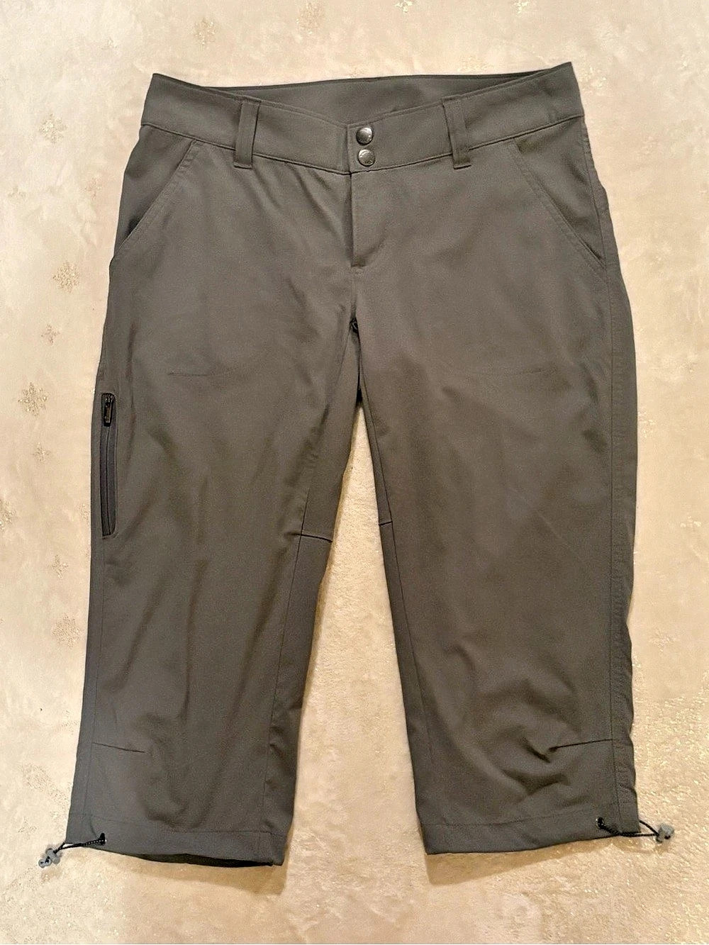 Columbia Women's Gray Nylon Hiking Capri Pants Size 6